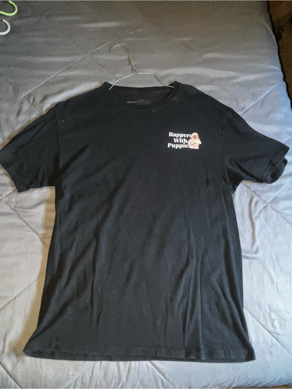 T.J.Maxx Black 'Rappers With Puppies' Graphic Tee